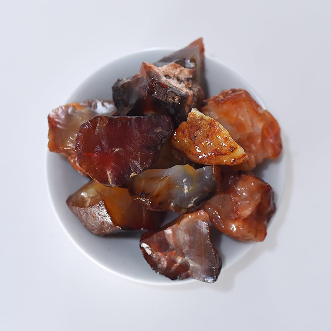Carnelian Raw Crystals, Large 1.25-2.0" Healing Crystals Natural Rough Stones Crystal for Tumbling, Cabbing, Fountain Rocks, Decoration, Polishing, Wire Wrapping, Wicca & Reiki