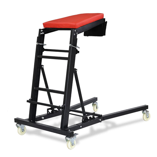 THDUGG Large Topside Creeper 48"-64" Height Range, 400 LBS Capacity Automotive Creeper Top Side Creeper Foldable Car Creeper with 4 Caster Wheels and Padded Deck for Auto Repair Maintenance