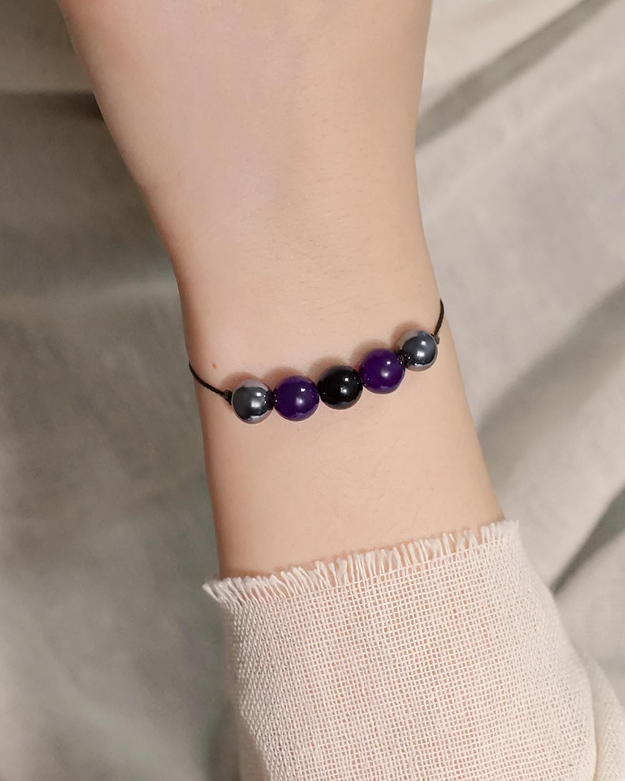 yfstyle Healing Spiritual Crystal Bracelets Anxiety Relief Bracelets Empath Protection Bracelet for Women Men Jewelry Gifts-Empathy Bra