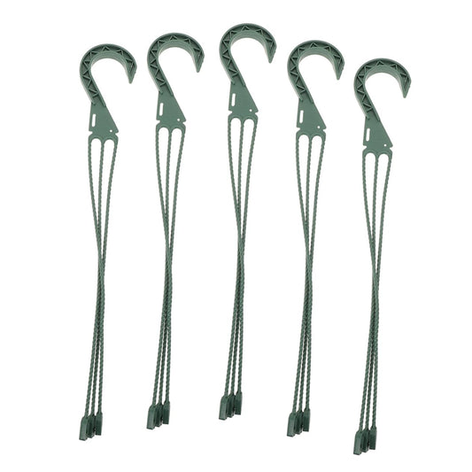 Toyvian 5pcs Plant Pot Hangers with Hooks Versatile Hanging Basket Chains for Plants and Bird Feeders Easy Installation Stylish Design