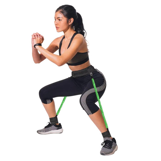 OYINDIZ Vertical Jump Trainer, Resistance Bands Set for Leg and Thigh, Strength Agility Power Exercise Basketball Volleyball Football Tennis Training Equipment
