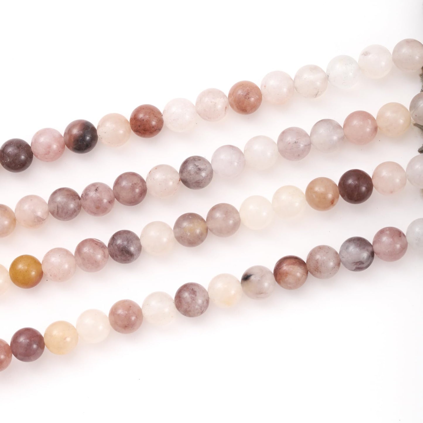 10mm 38pcs DIY Natural Violet Stone Beads Round Healing Crystal Gemstone Loose Beads for Jewelry Making Handmade Bracelet Necklace