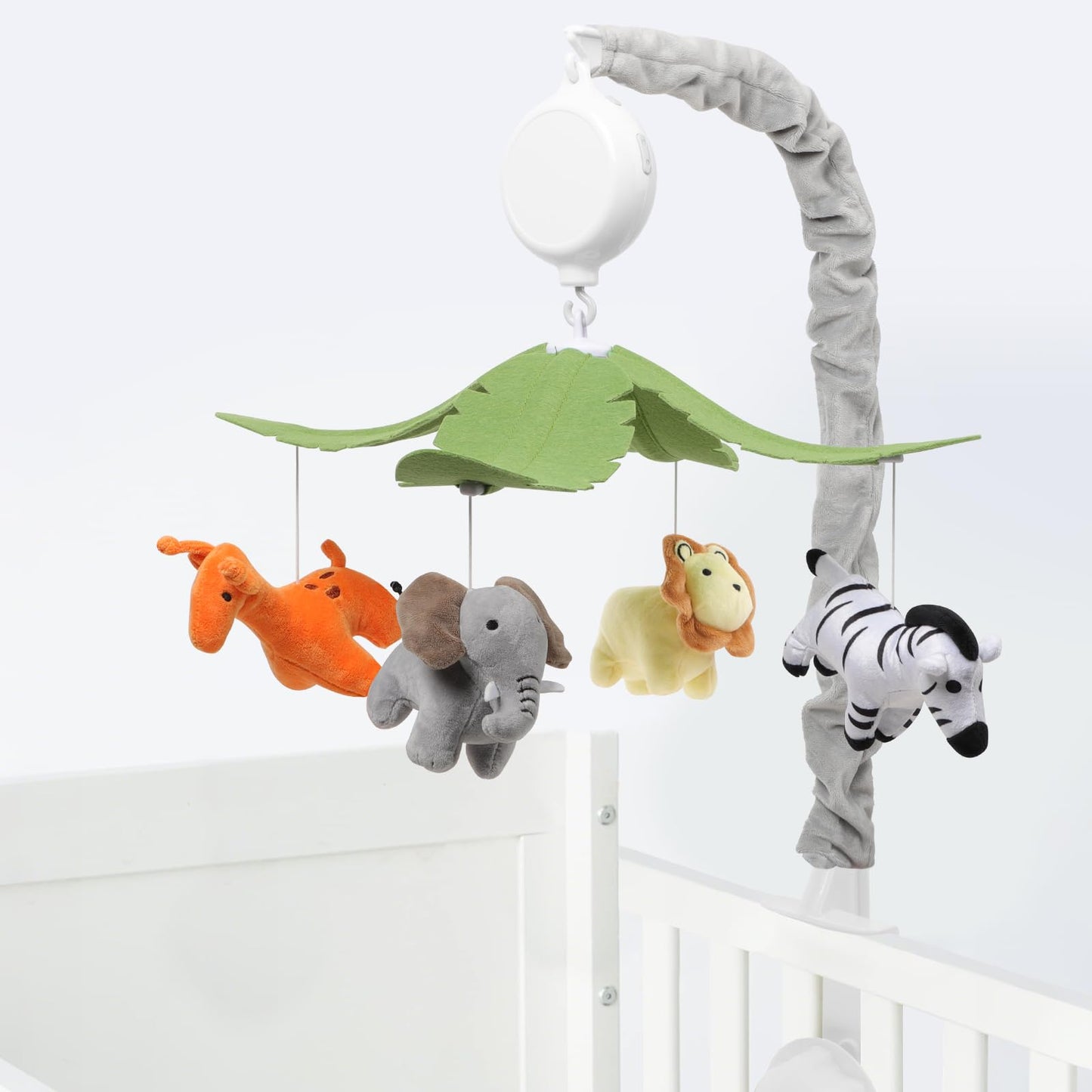 NICEMER Baby Crib Mobile - Jungle Animal Mobile for Crib Nursery Musical Mobile Gender Neutral for Boys and Girls with 12 Lullabies Ceiling Mobile Presents for Newborn