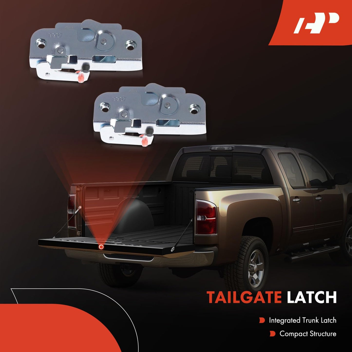 A-Premium Tailgate Rebuild Kit Compatible with Ford F-150 1997-2003, F-150 Heritage 2004, F-250 F-350 Super Duty 1999-2002, Rear Tailgate Parts Plastic Handle Bezel Latch Cable Rods Bolts (Pack of 34)