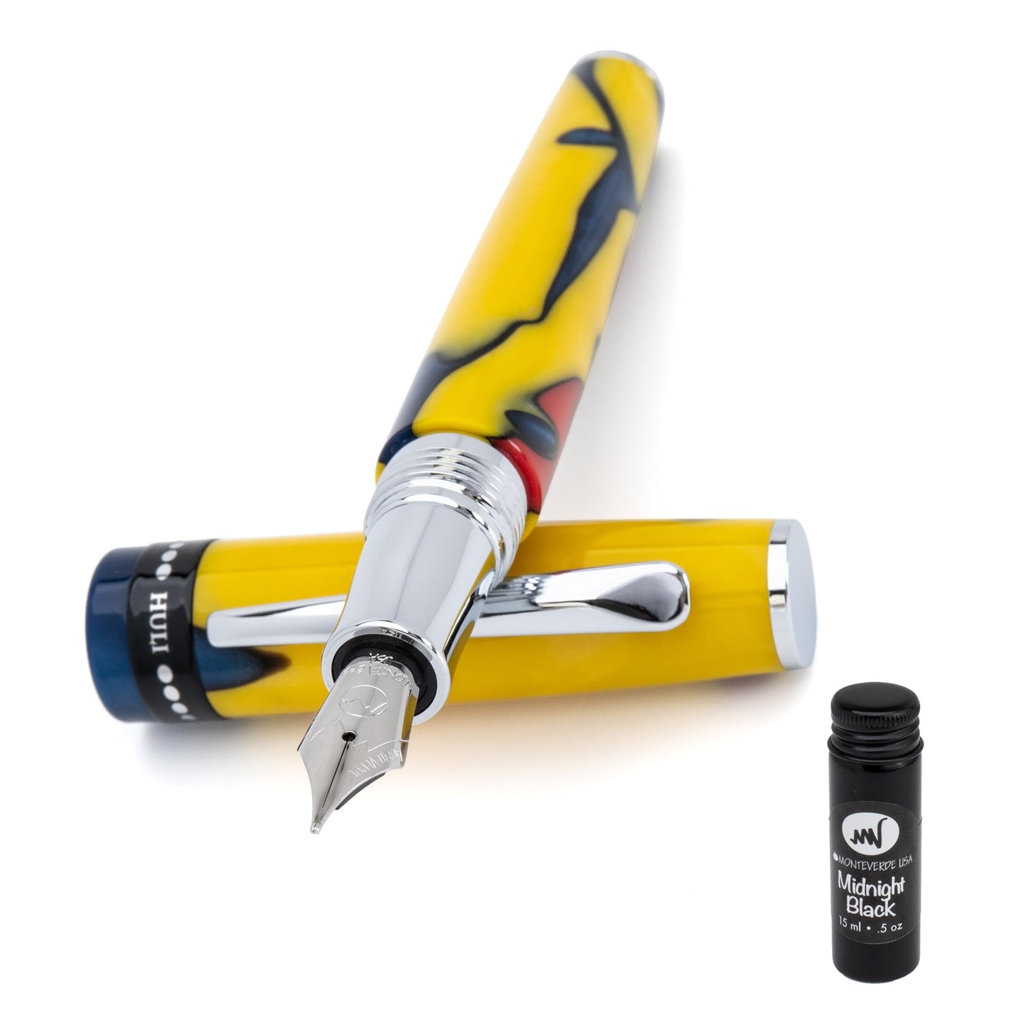 Monteverde USA People of the World Huli Fountain Pen – Omniflex Nib with 15ml Ink Bottle – Luxury Writing Instrument Celebrating Global Culture & Collectible Craftsmanship