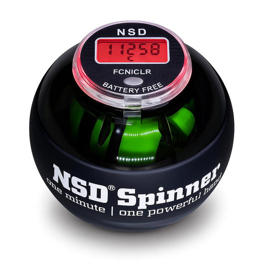 Manual Thumb Wind Start NSD Spinner Gyro Ball with Counter – Up to 18,000 RPM Premium & Durable hand strengthener and wrist exerciser for grip strength training, forearm workout, and pain relief