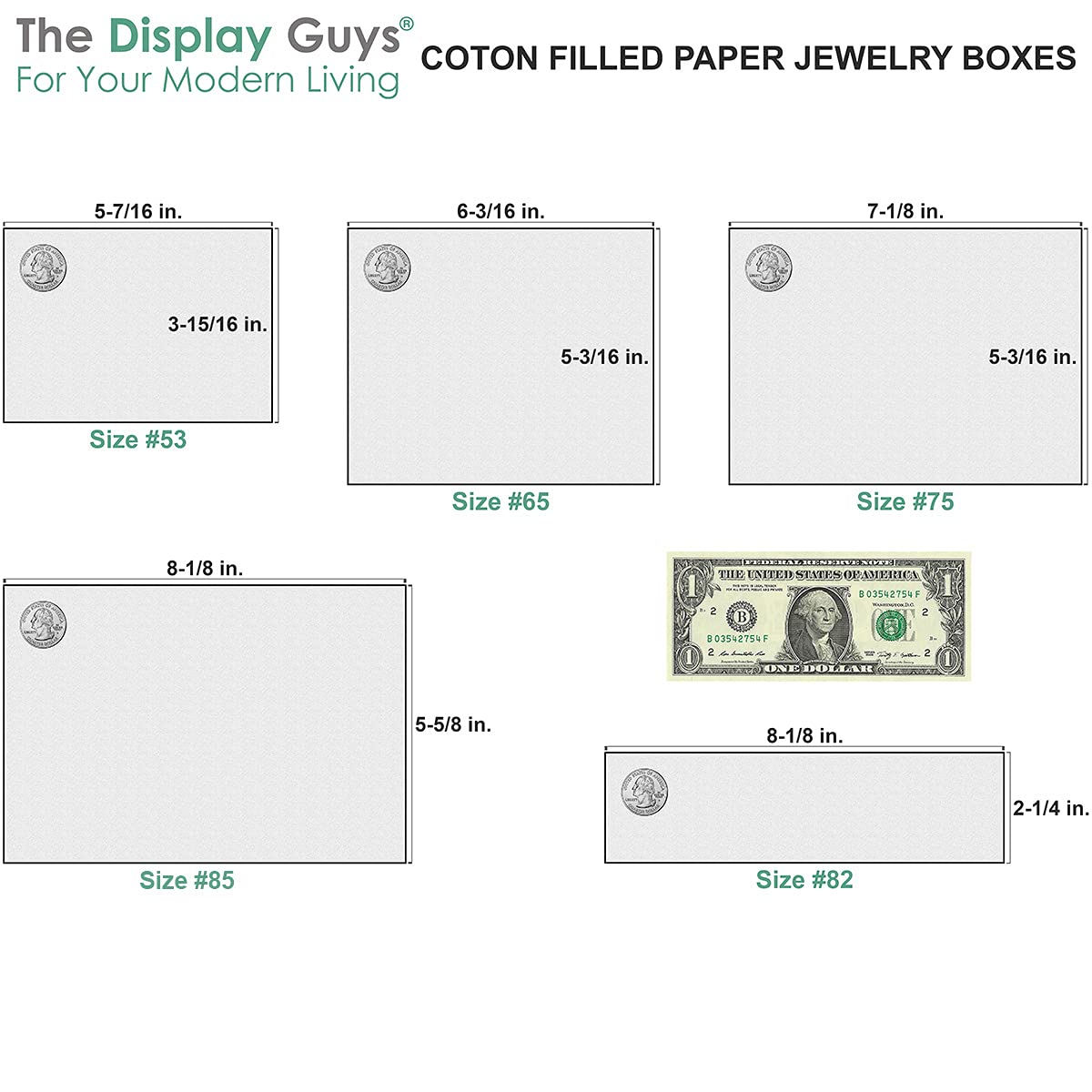 TheDisplayGuys - 25-Pack #65 Cotton Filled Cardboard Paper Jewelry Boxes Gift Case - Pastel Pink (6.2" x 5.2" x 1.1") - for Shipping or Storage