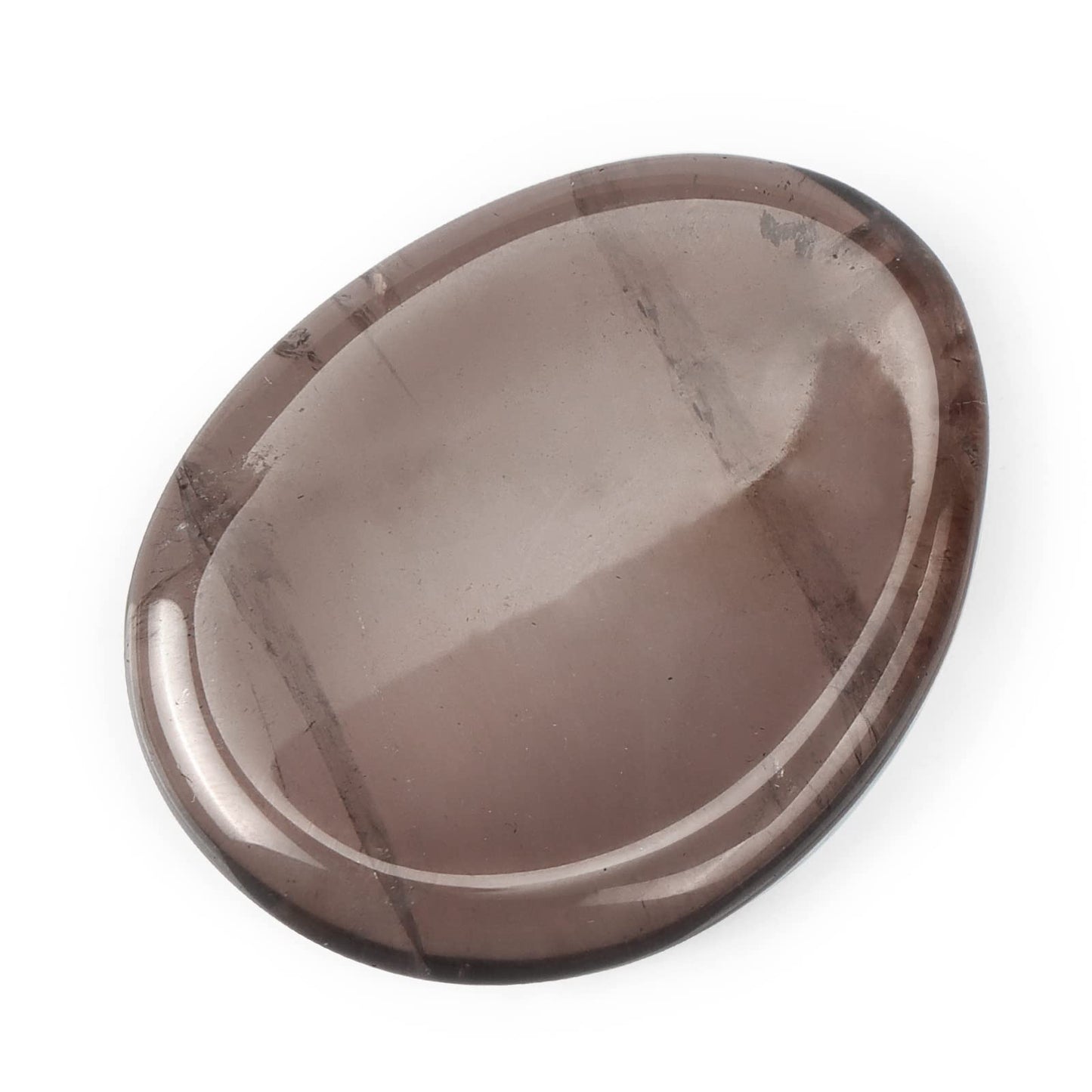 Artistone Smoky Quartz Crystal Chakra Thumb Worry Stone Teardrop Reiki Healing Stone Pocket Palm Stones for Anxiety Stress Relief Meditation Therapy Geometry Home Decor
