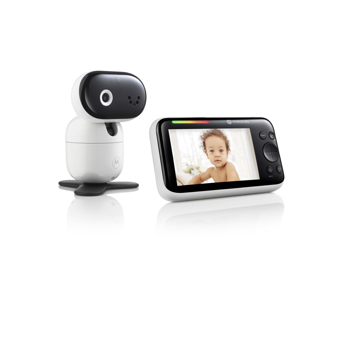 Motorola Nursery PIP1510 Connect Baby Monitor Camera, 5", WiFi, Wall Mount, HD 1080p, 1000ft Range, 2-Way Audio, Pan/Tilt/Zoom, Room Temp, Lullabies