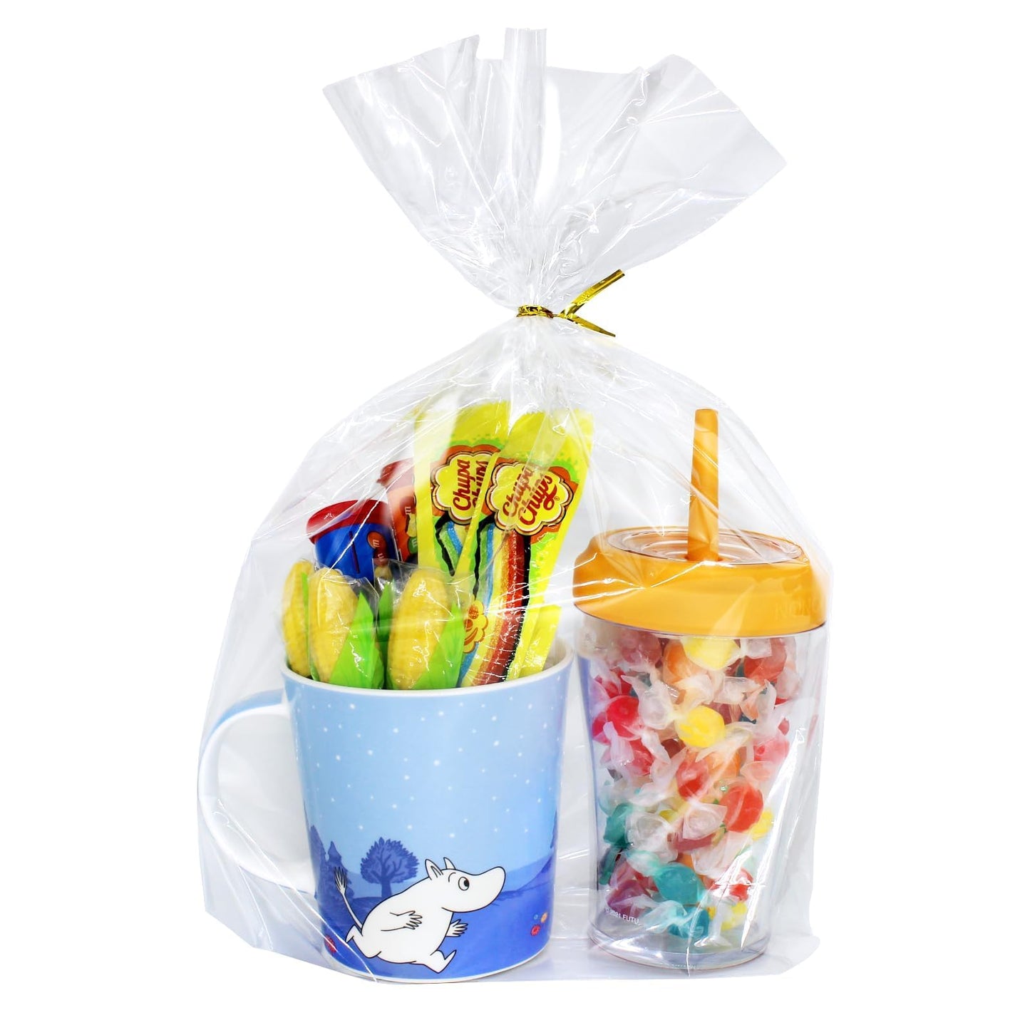 PigPotParty Cellophane Bags 10x14 Inch, 100 Pack Clear Plastic Gift Bags with Bottom Gusset for Stand-Up Display, Medium Cello Wrap for Large Goodies, Treats, Party Favors, Mugs, Includes 100 Ties