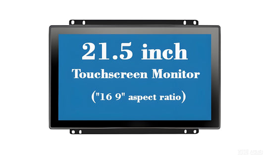 RIUIIN 21.5 Inch Open Frame Capacitive Touchscreen Monitor, 1920x1080 Resolution 16:9 Aspect Ratio Waterproof,VESA+Panel Mount, for Kiosk, Automation, POS，Vending，HMI and Digital Signage 7x24h Work