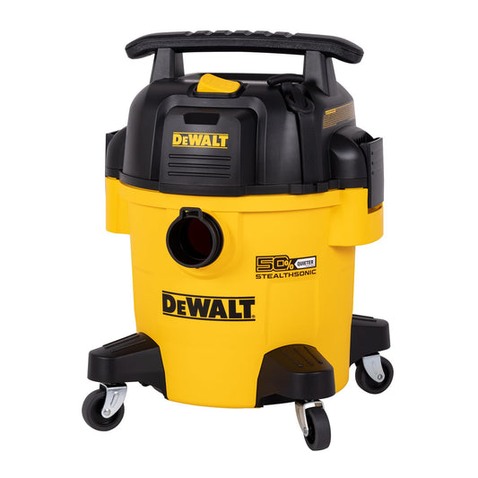 DEWALT 5 Gallon STEALTHSONIC Ultra-Quiet Wet/Dry Shop Vac, 4 Peak HP Powerful Suction, Built for Long-Lasting Performance, Portable Vacuum for Garage, Workshop & Jobsite, DXV05P-QT