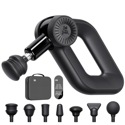 BOB AND BRAD D6 Pro Massage Gun Deep Tissue Percussion with 16mm Amplitude 85lbs Stall Force, FSA Eligible & HSA Approved Professional Muscle Massager for Athletes, Quiet Electric Back Massager