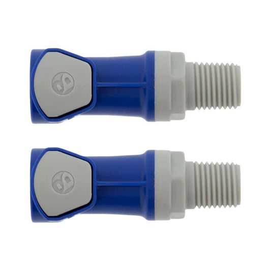 Battery Watering Technologies 09FBLUT3 Threaded Female Connector Blue 1/4" – Battery Watering System Fitting (Pack of 2)