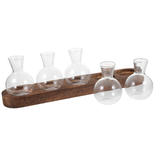 Milisten Plant Glass Base Terrarium Home Plant Vase Indoor Decor Glass Flower Arrangement