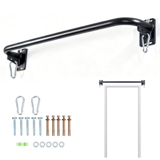 ANOSWXG Wall Mounted Pull Up Bar, Door Frame Pull Up Bar for Home Gym, Professional Drill-Required Chin Up Bar for Secure Pullups Training | Pull-Up Bars for Men