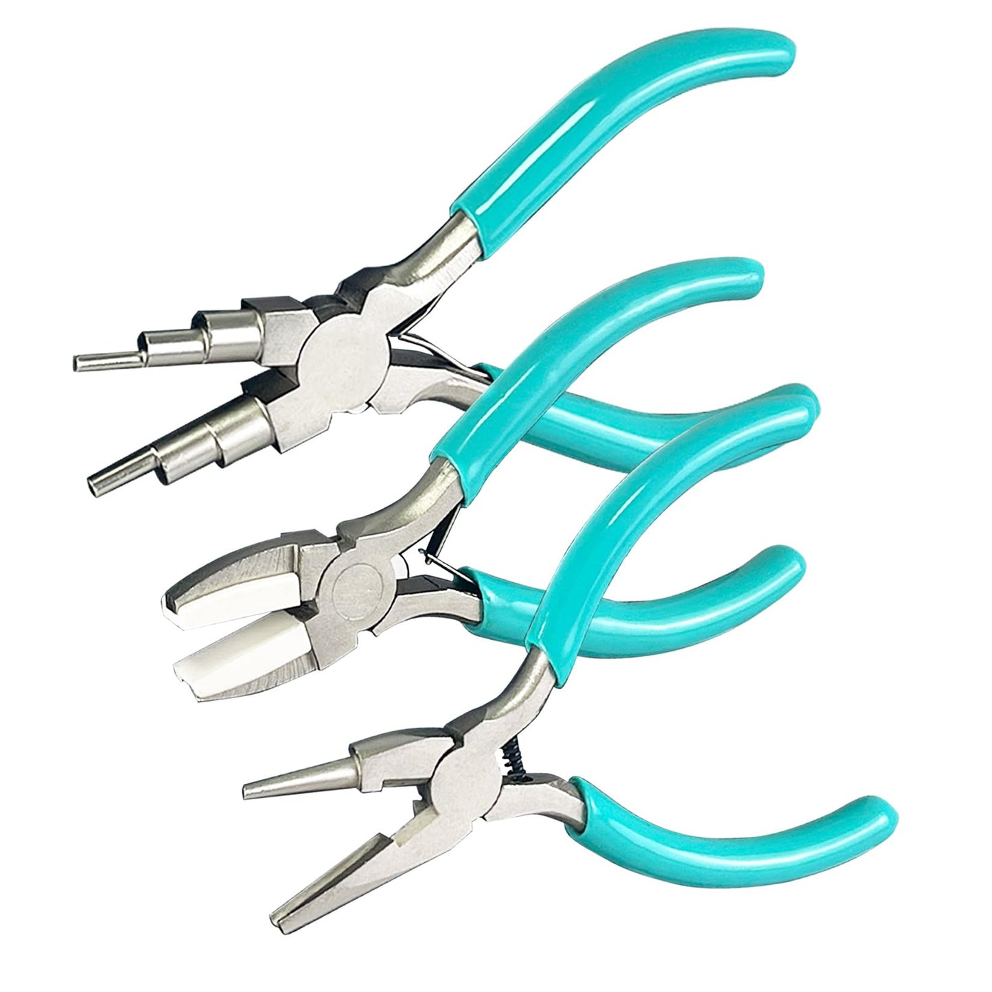 C&T 3-Piece Jewelry Pliers Set, Jewelry Making Tools Kit, Micro Jewelry Plier, Jewelry Making Supplies, Pliers set for jewellery making bead winding and shaping wire DIY Crafts