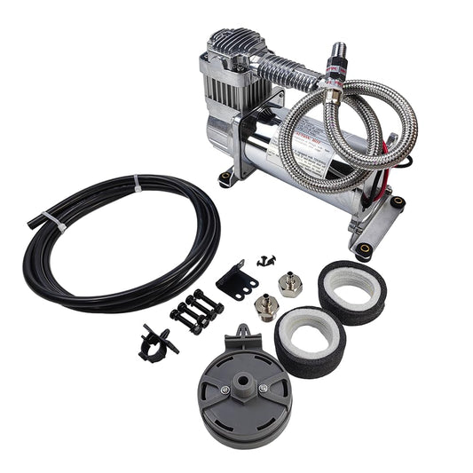 Heavy Duty 12V Air Compressors 200 PSI Onboard | Universal Fit for Truck Car Train Air Horn, Suspension Ride Bag Kit System | Fits All 12V Vehicles like Truck Pickup SUV RV Marine (Single Pack)