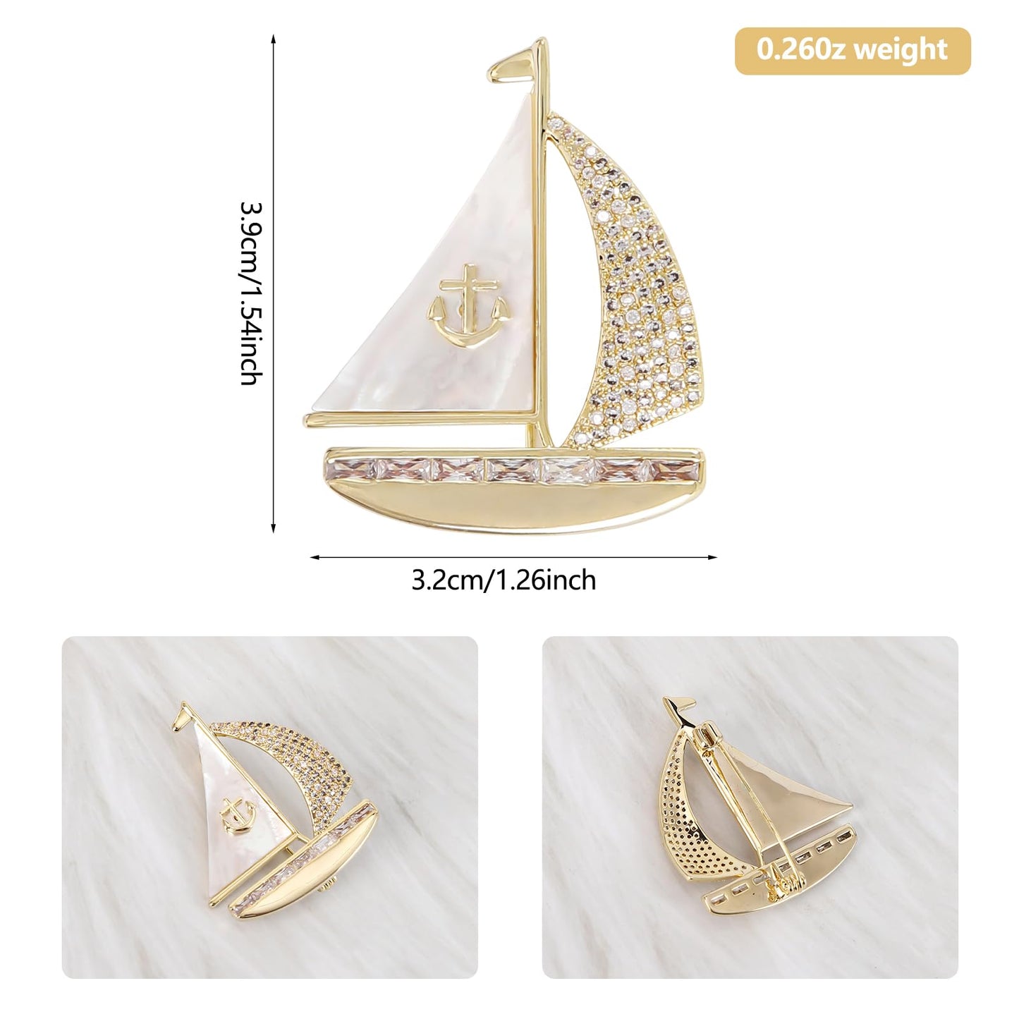 SYWDUDUCLT 14 K Gold Plated brooch pins for women dresses,rhinestone brooch pins for crafts，safety pin brooch for men