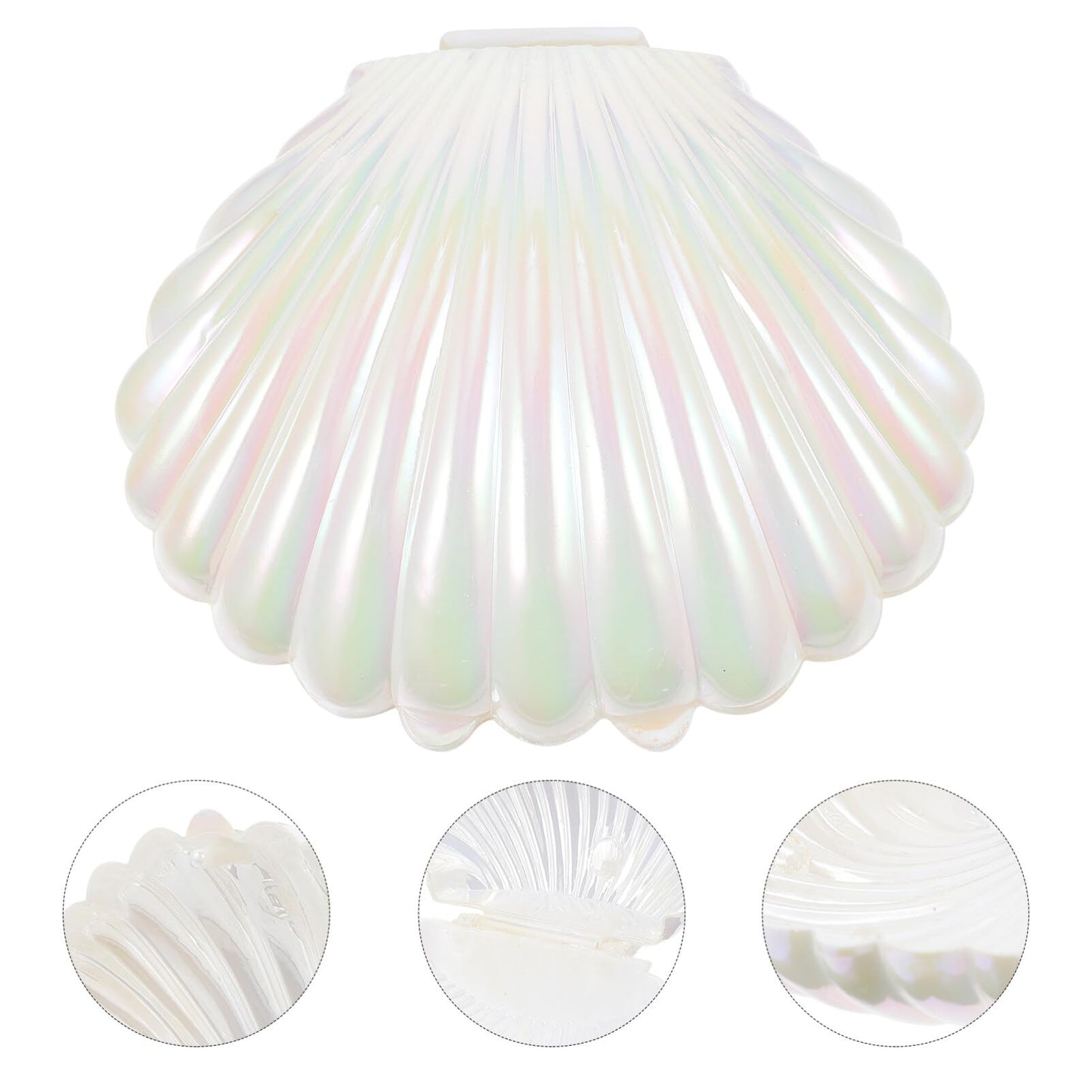 Gadpiparty 10pcs Sea Shell Party Favors, Shell Jewelry Box, for Birthday Decorations and Under the Sea Theme Party Ocean Beach Goodie Treat Supplies
