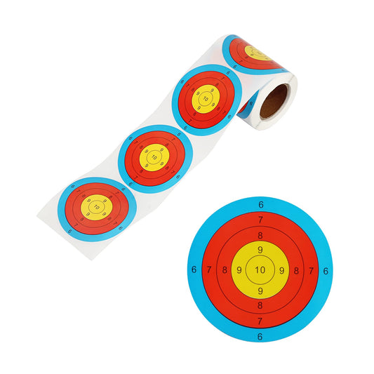 SPG 3 Inch Archery Target Stickers - Self-Adhesive Shooting Target Paper Portable Target for Shooting Range Indoor Outdoor Archery Shooting Practice