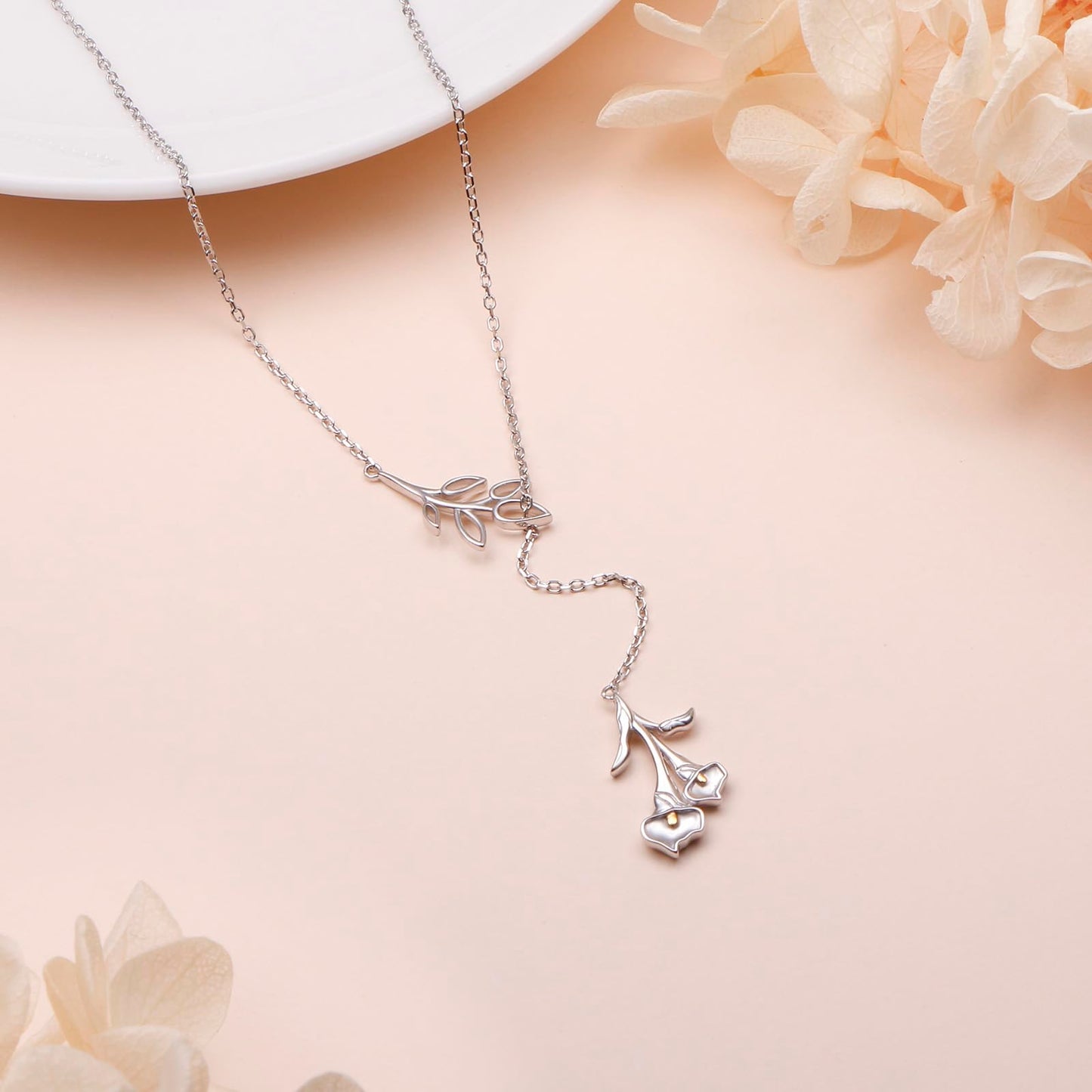 Anchor Necklace for Women 925 Sterling Silver Anchor Pendant Necklace with Moonstone Anchor Jewelry Y Shaped Lariat Style Necklace Polished Nautical Anchor Rope Fine Jewelry 30 inch for Love One