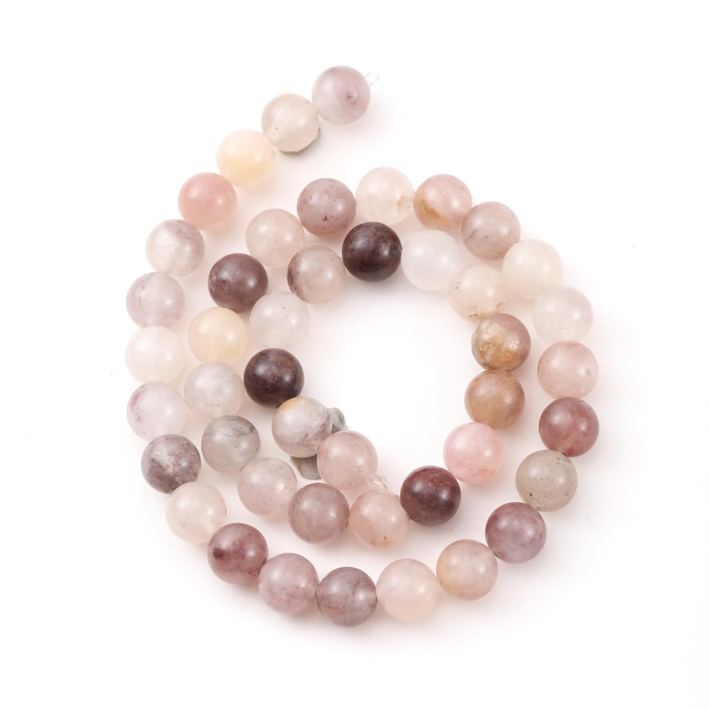 6mm 60pcs DIY Natural Violet Stone Beads Round Healing Crystal Gemstone Loose Beads for Jewelry Making Handmade Bracelet Necklace