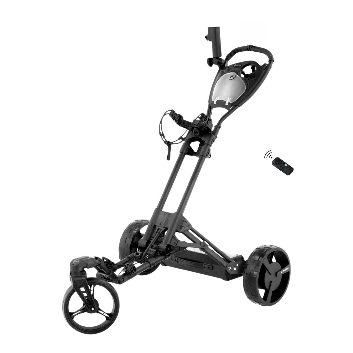 Alphard Golf Electric Caddy Bundle: Club Booster V2Pro + Omni Cart - Complete Remote-Controlled Electric Caddy Bundle - 6-Axis Gyroscope, Downhill Speed Control, Parking Brake, Wheelie Bars (Pro)
