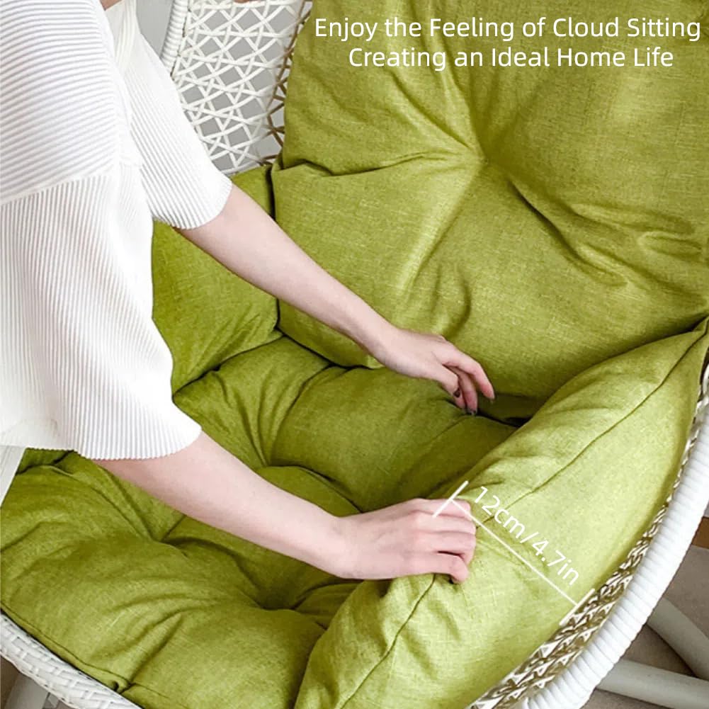 Gujuja Swing Egg Chair Cushion Hanging Basket Chair Pads Thickened Hammock Chair Seat Cushion for Outdoor Patio Garden Hanging Basket Chair Seat