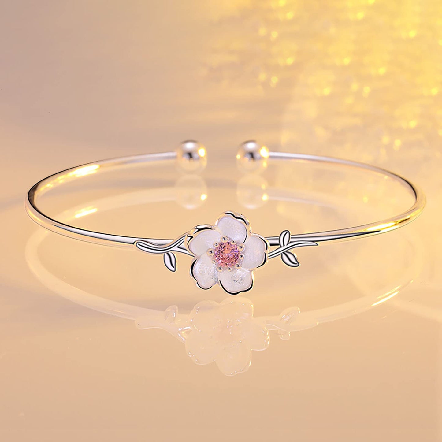 Baoaichi 925 Sterling Silver Bracelet Plated Cuff Bangle Bracelet Fashionable Multi-layer Cross Wire Bangle Bracelet Open Adjustable Wide Cuff Bracelet for Teen Girls Fashion Jewelry (silver K)