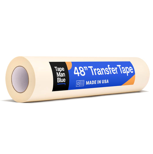48 inch x 100 Yard Roll of Vinyl Transfer Tape Paper with Layflat Adhesive. Premium-Grade Application Tape for Vinyl Graphics and Sign Making