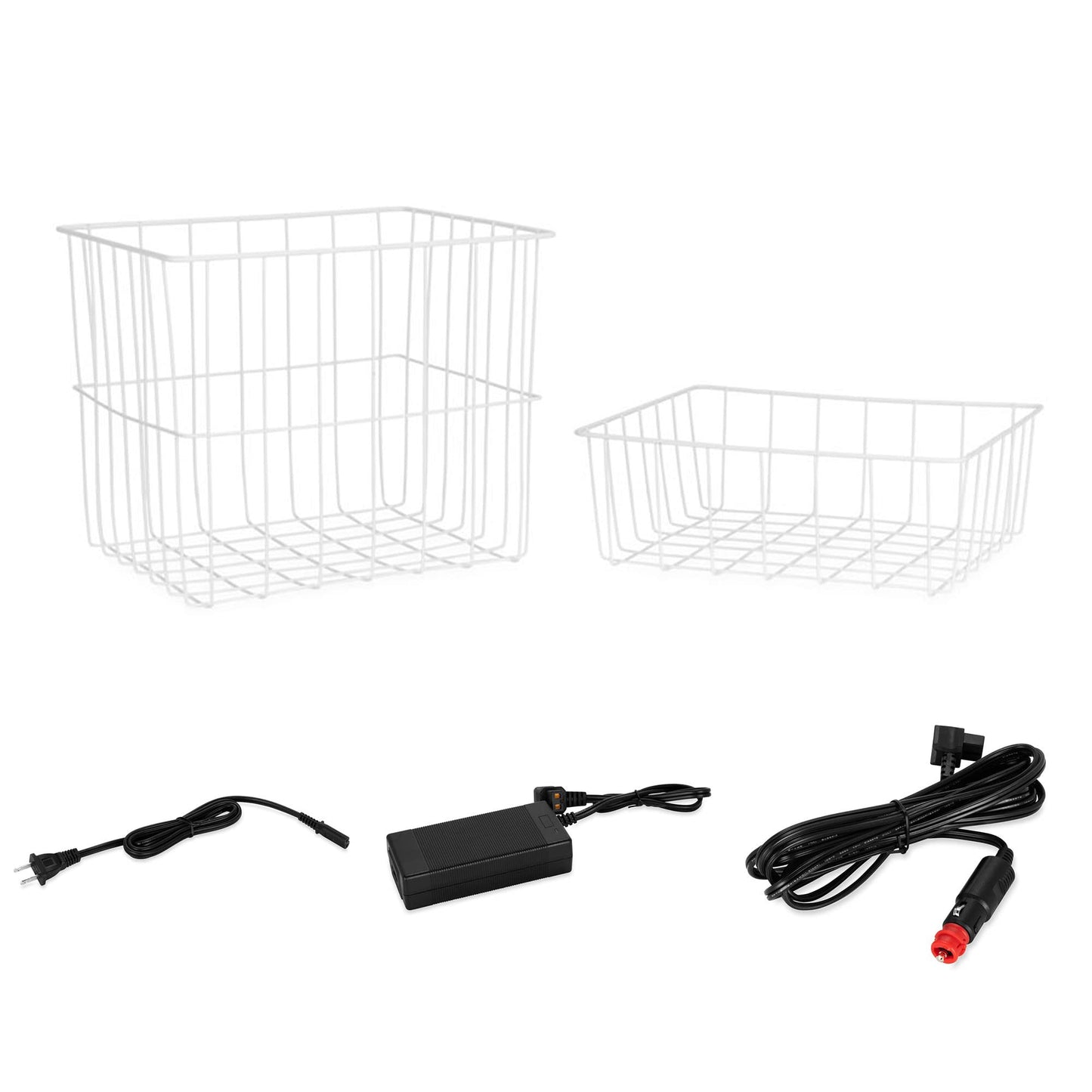 Camco 51522 CAM-950 Portable Refrigerator, AC 110V/DC 12V Compact Fridge/Freezer with Dual Zone Cooling, 95-Liter - Keeps Food and Drinks Cold While On-the-Go - Ideal for Road Trips, RVing, Camping