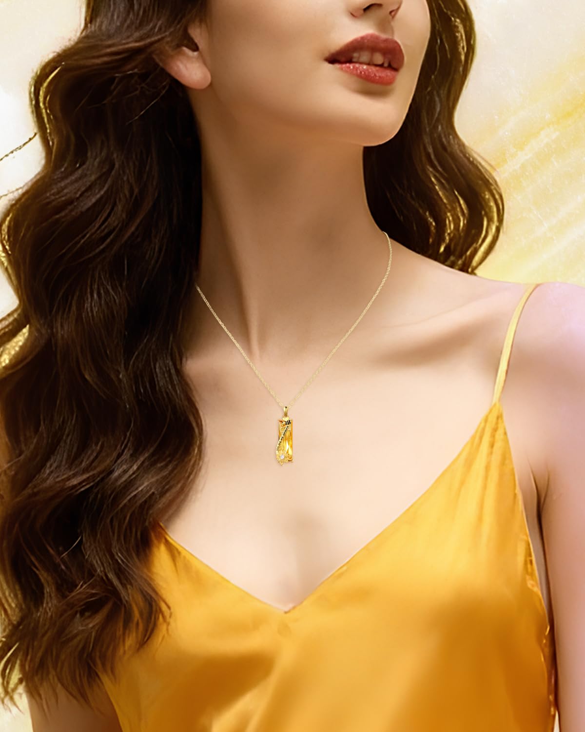 AENEAS Valentines Day Gifts for Women Her Bee Necklace 925 Sterling Silver Gold Plated Sunflower Pendant Citrine Honey Bee Jewelry You Are My Sunshine Necklace for Women Wife Her