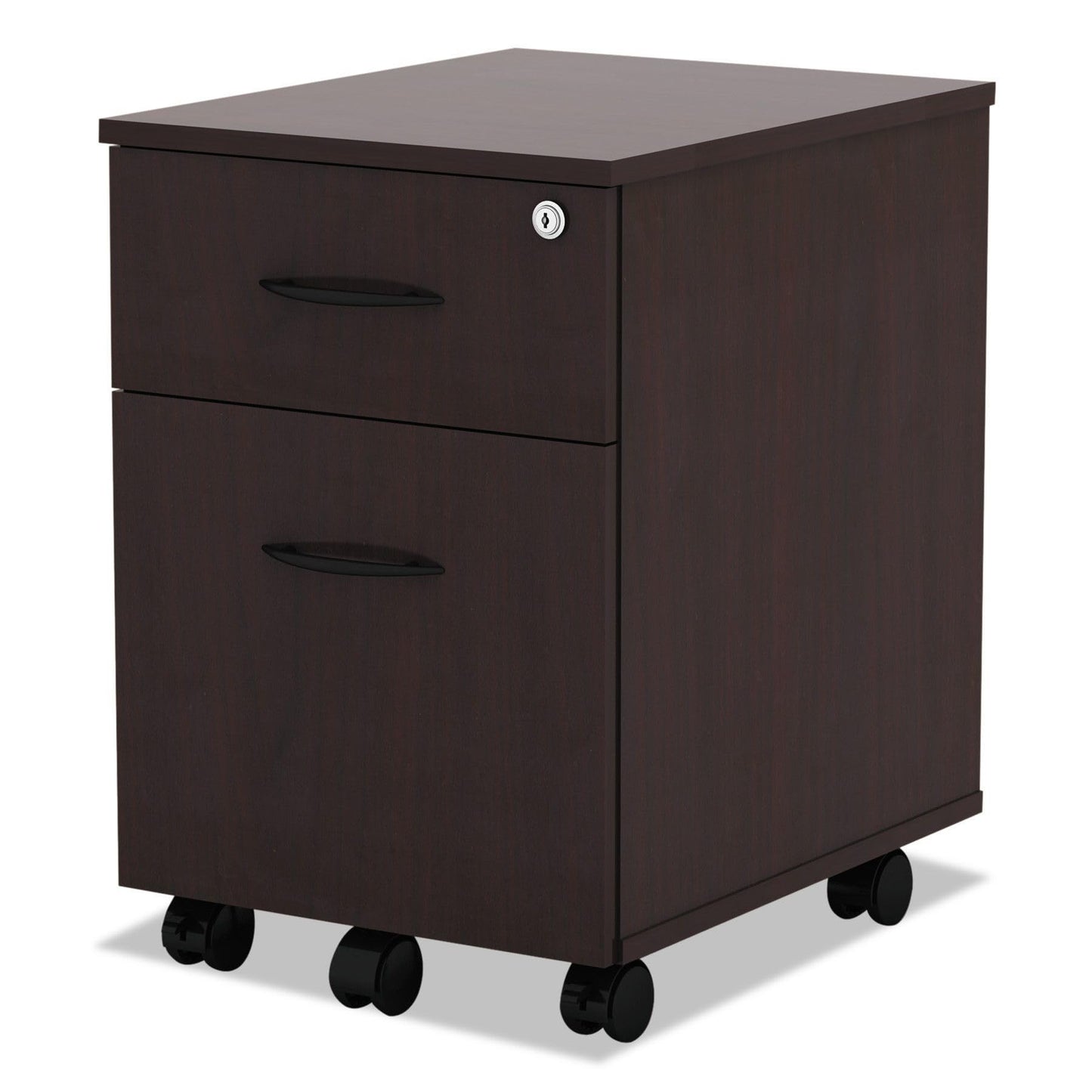 Alera ALE Valencia Series Mobile B/F Pedestal, 15 7/8w x 19 1/8d x 22 7/8h, Mahogany