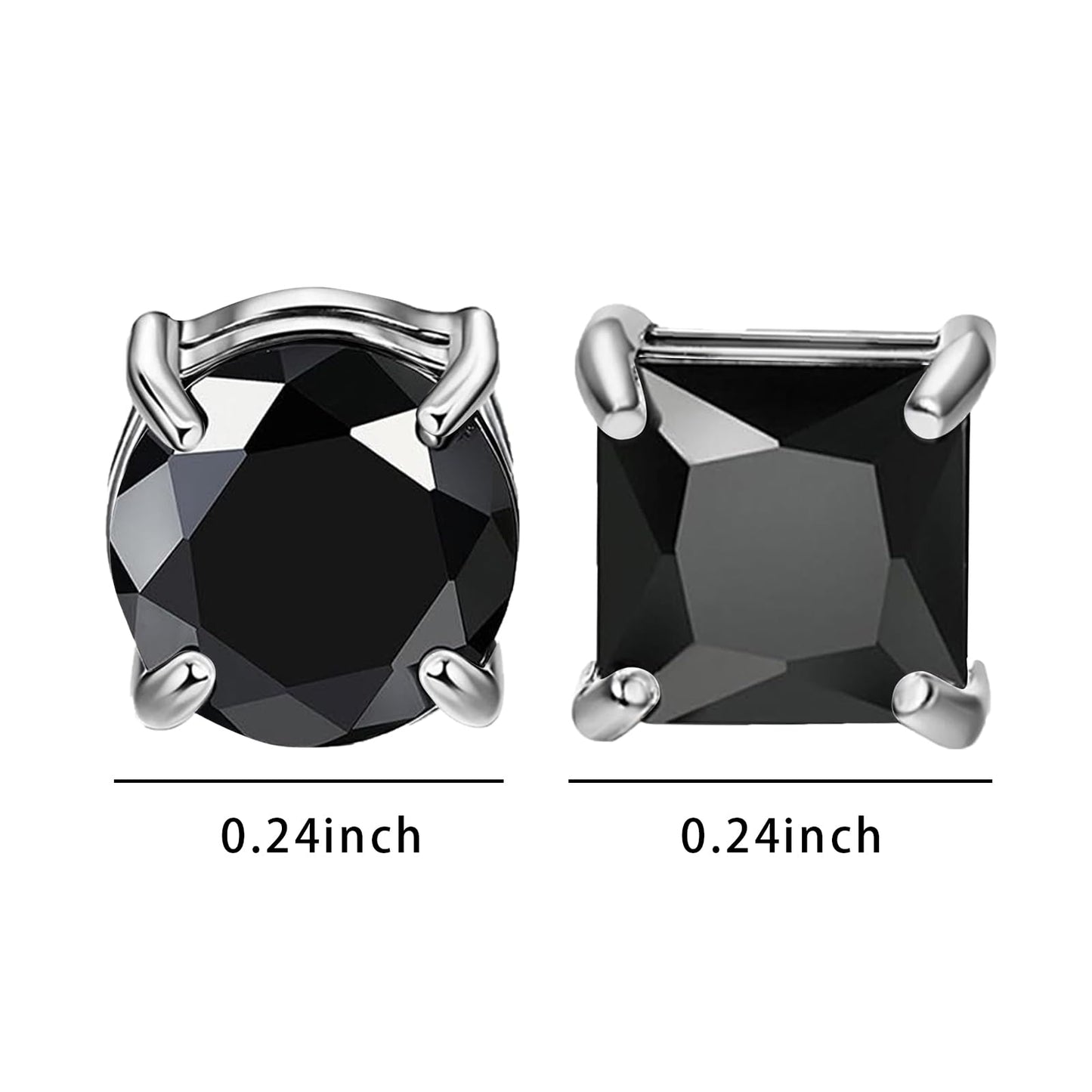NEWITIN 9 Pairs Magnetic Earrings for Men Clip on Earring Stainless Steel Magnet Earring Unisex Hoop Dangle Cross CZ Studs Non Piercing Magnetic Stud Earrings for Men Women