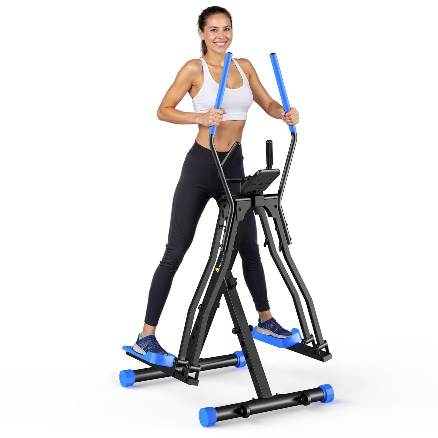 OWLSKY Air Walk Elliptical Exercise Machine for Home Gym – Full-Body Cardio Cross Trainer Glide Exercise with LCD Monitor, Device Holder, Low-Impact Workout, Full Body Fitness Equipment 400LBS