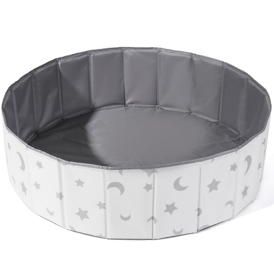 40Inch Kids Ball Pit, Foldable & Portable & Reusable Balls Pool for Toddlers,Playpen/Fence for Baby, Play Pool for Dog, Indoor & Outdoor Use, Oversized (Star/Moon)