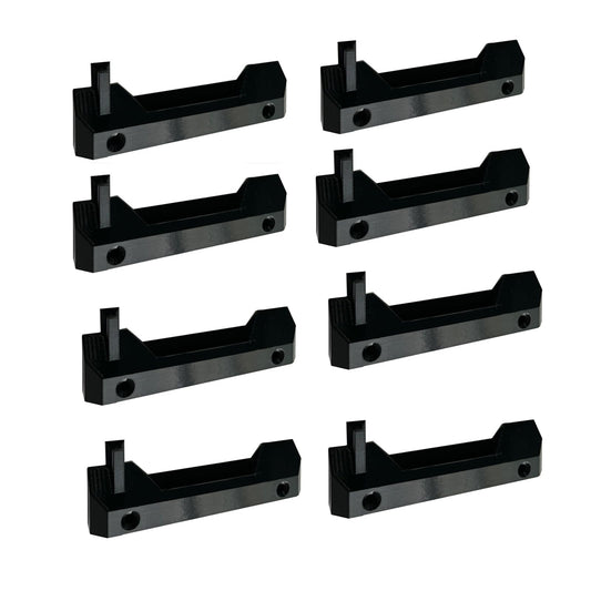 JILINWEI 8Pcs Mounting Feet for ToughBuilt StackTech,Mounting Plate Brackets Cleats Compatible with ToughBuilt StackTech,Black