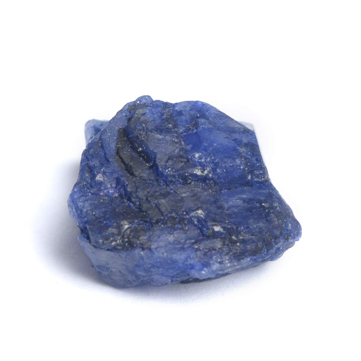 GEMHUB Raw Rough Sapphire 30.00 Carat Certified Uncut Natural Blue Sapphire Gemstone for Home decor.