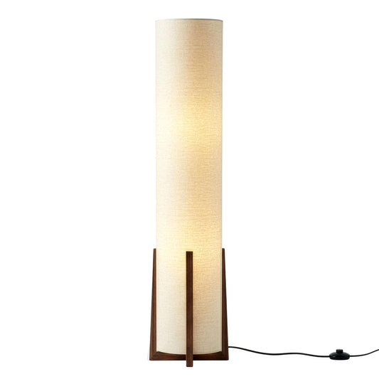 Brightech Parker Paper Lantern Floor lamp, 48 Inch Tall Lamp with Wood Frame, Asian Design for Bedroom, Decorative Tower Shade Lamp for Living Rooms & Offices, Great Living Room Décor