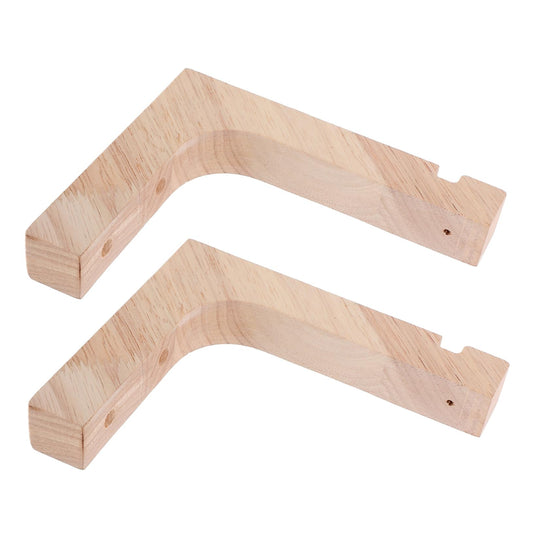 TOBBOMEY 2pcs Wooden Plant Hooks for Indoor Outdoor Hanging Planters, Heavy-Duty Wall Mount Plant Hangers, Natural Wood Color for Garden and Home Decor