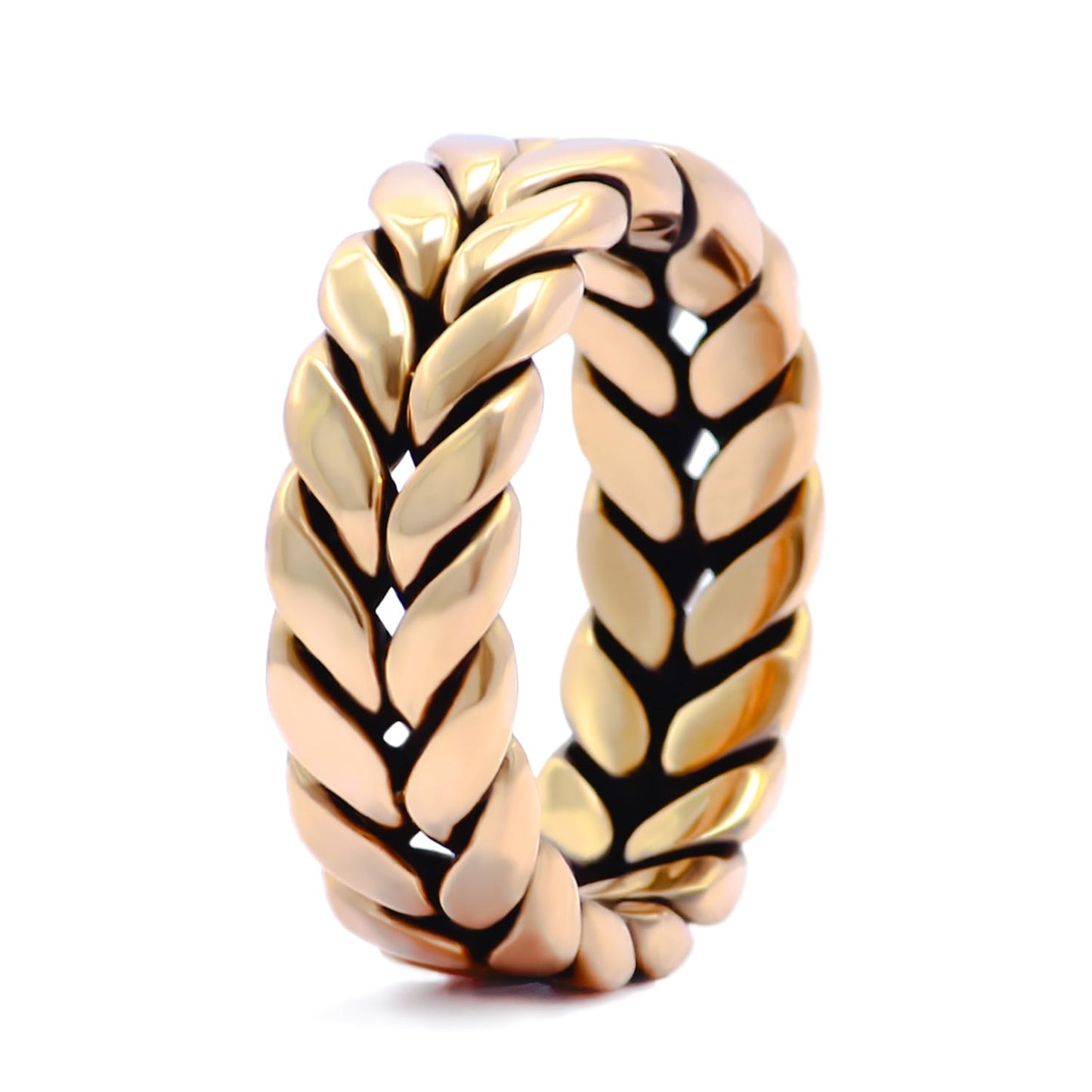 Krishnaa Jewels Pure Copper Braided Twist Eternity HandCrafted Ring Gift Jewelry for Men and Women (6)