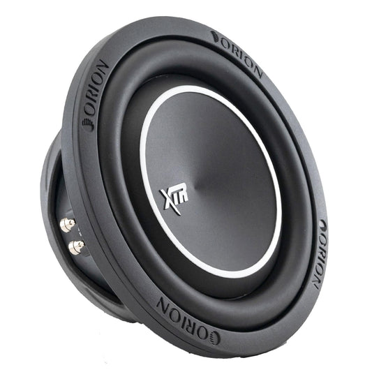 Orion XTR Series XTR8SWD4 Free Air Slim Shallow Mount 8” Car Subwoofer, 1200W Max Power, 300W RMS, Dual 4 Ohm, UV Coated Cone, NBR Surround – OEM Sub Replacement Compact for Lexus, BMW, Nissan, & More
