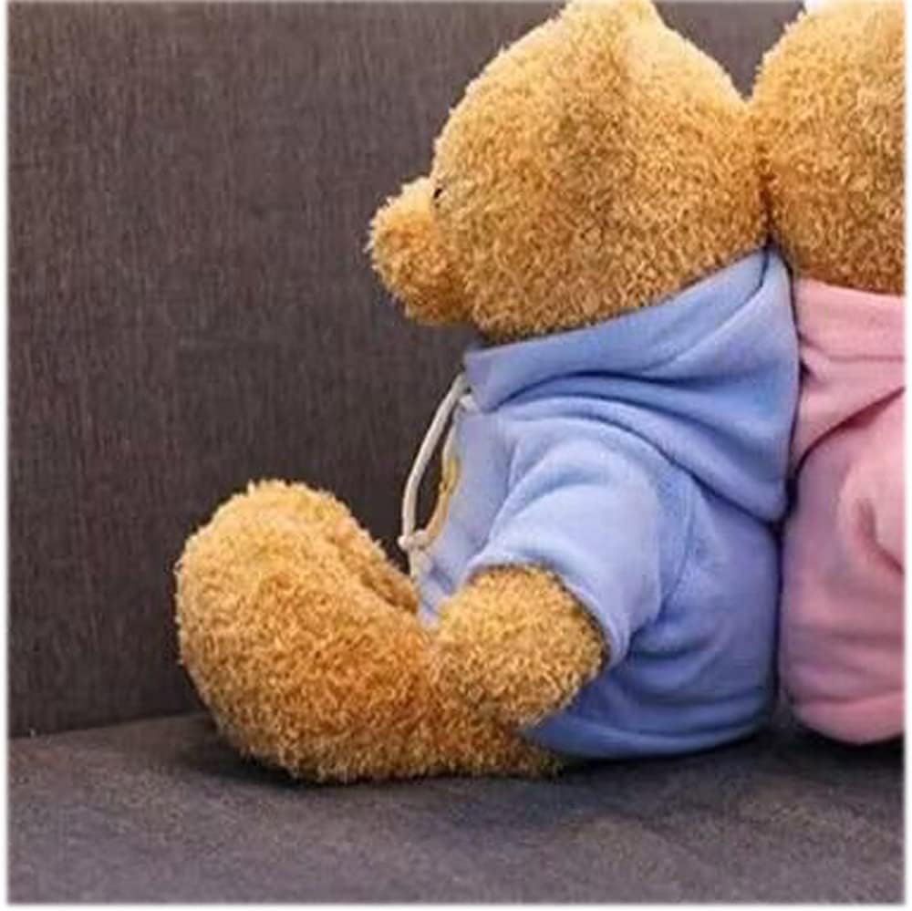 YUKOUQIAN Teddy Bear Stuffed Animal Cute Plush Doll SoftToy 36" Gift for Girls Boys Birthdays Christmas Children's Day Halloween Thanksgiving Day (Blue Bear 36in)