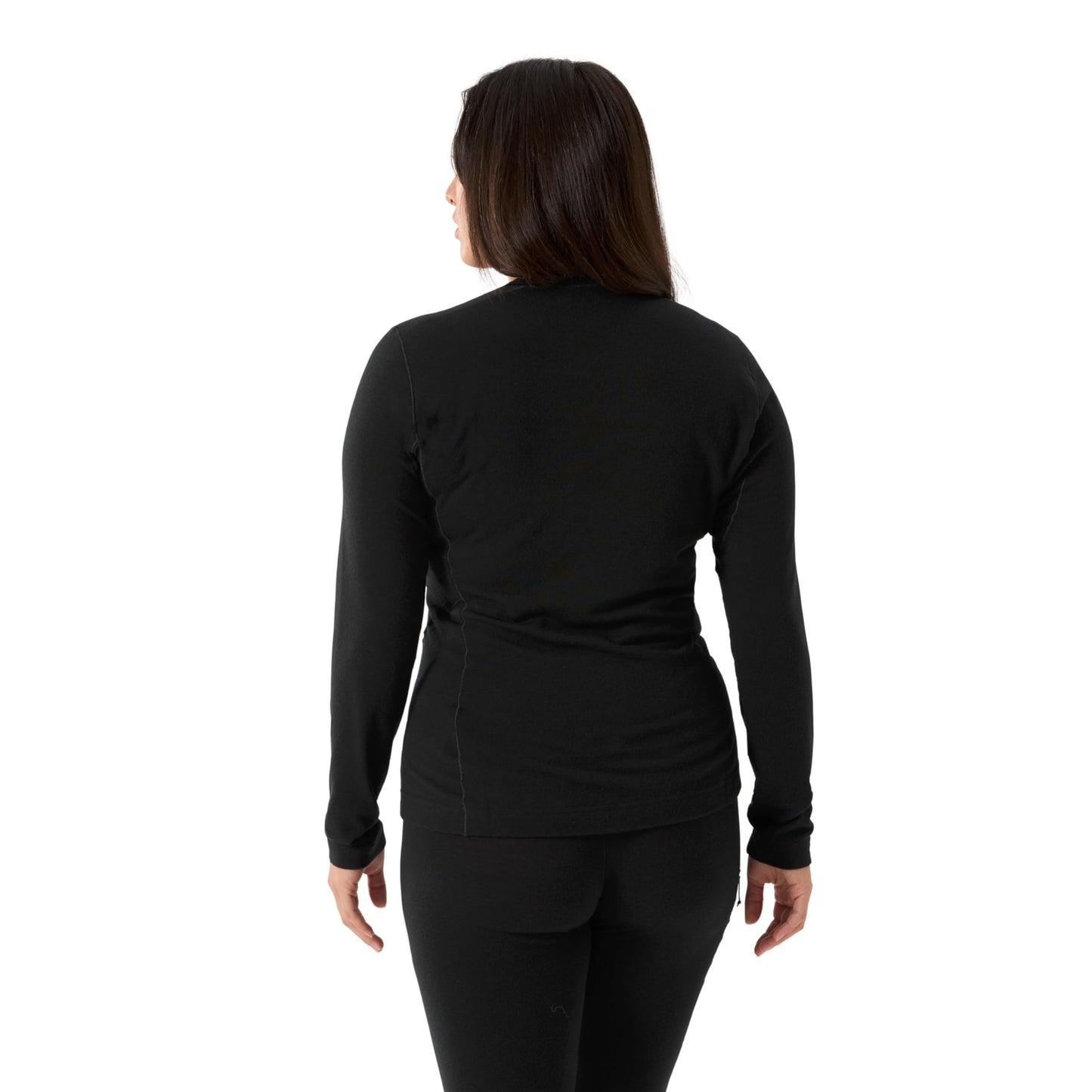 Arc'teryx Satoro Merino Wool Crew Neck LS Women's | Lightweight Merino-Blend Base Layer - Redesign | Black, Medium