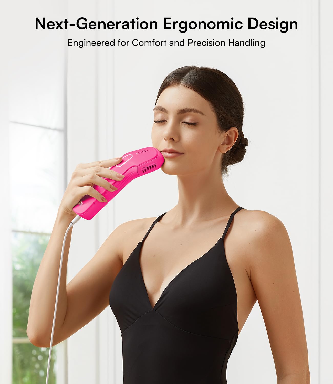 INIA Laser Hair Removal with Ice-Cooling Care for Women and Men, HAUTE Pro Painless at-Home IPL Hair Remover for Coarse Hair in Bikini and All Body Areas, Latest Generation for Effective Results