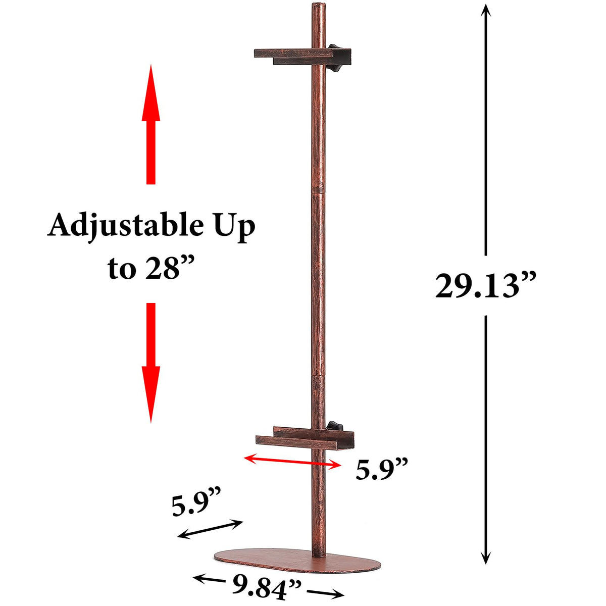 Adjustable Easel Stands for Display, Tabletop Easel Stand for Picture Frames up to 28", Antique Heavy Duty Sign Stand for Art Paintings Photos, Picture Easel with Base for Home Office Galleries
