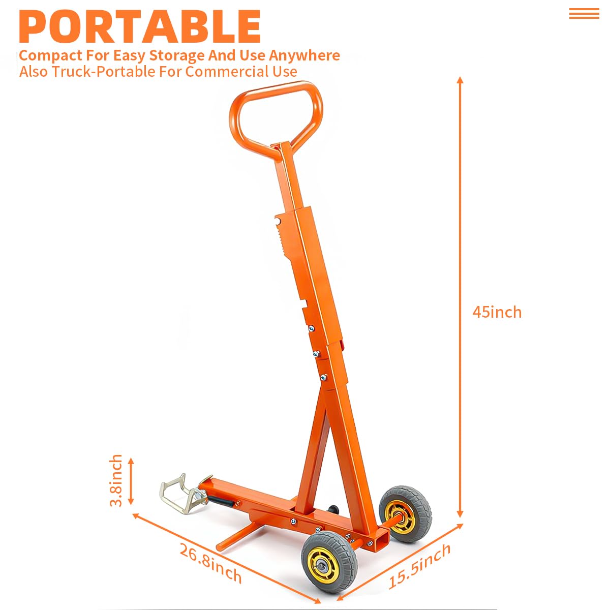 1400 lb Heavy-Duty Lawn Mower Lift Jack – 800LBS Capacity Upgrade, Foot Pedal & Spring-Loaded Tooth Lift for Zero Turn Mowers, Garden Tractors, ATV, Maintenance & Repair, Portable Design