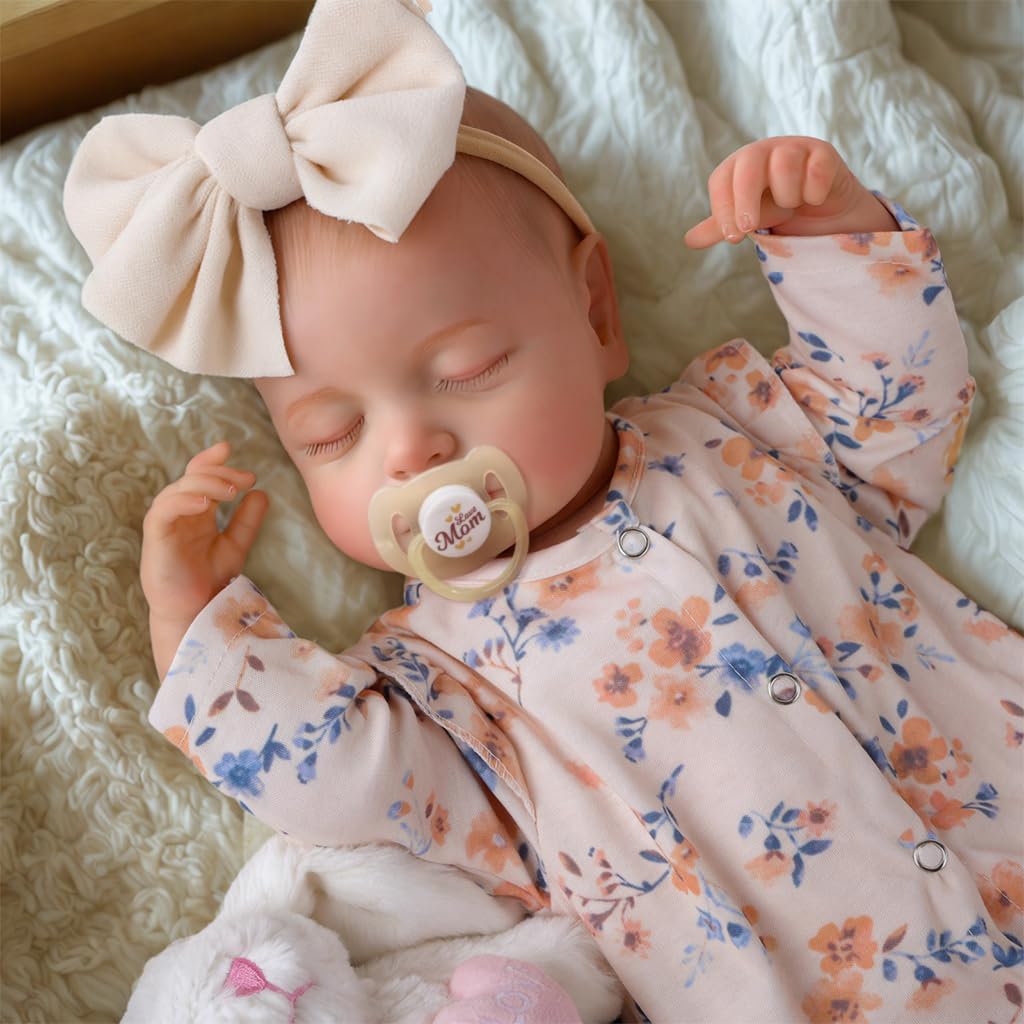 BABESIDE Reborn Baby Dolls - 20 Inch Realistic Newborn Dolls, Real Life Baby Girl with Weighted Cloth Body Gift Toy for Age 3+