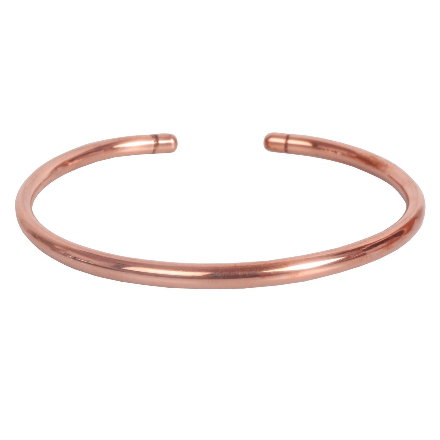 Sunsoul By Touchstone Indian Handcrafted Annealed Immunity Booster Arthritis Controller Health Benefactor Designer Jewelry Pure Copper High Gauge Anklet In Natural Tone For Women